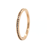 18K Rose Gold Channel Set Diamond Eternity Band