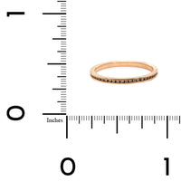 18K Rose Gold Channel Set Diamond Eternity Band