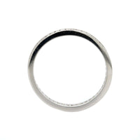 Platinum Channel Set Princess Cut Diamond Eternity Band