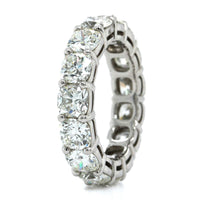 Platinum Shared Prong Cushion Cut Diamond Eternity Band