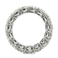 Platinum Shared Prong Cushion Cut Diamond Eternity Band