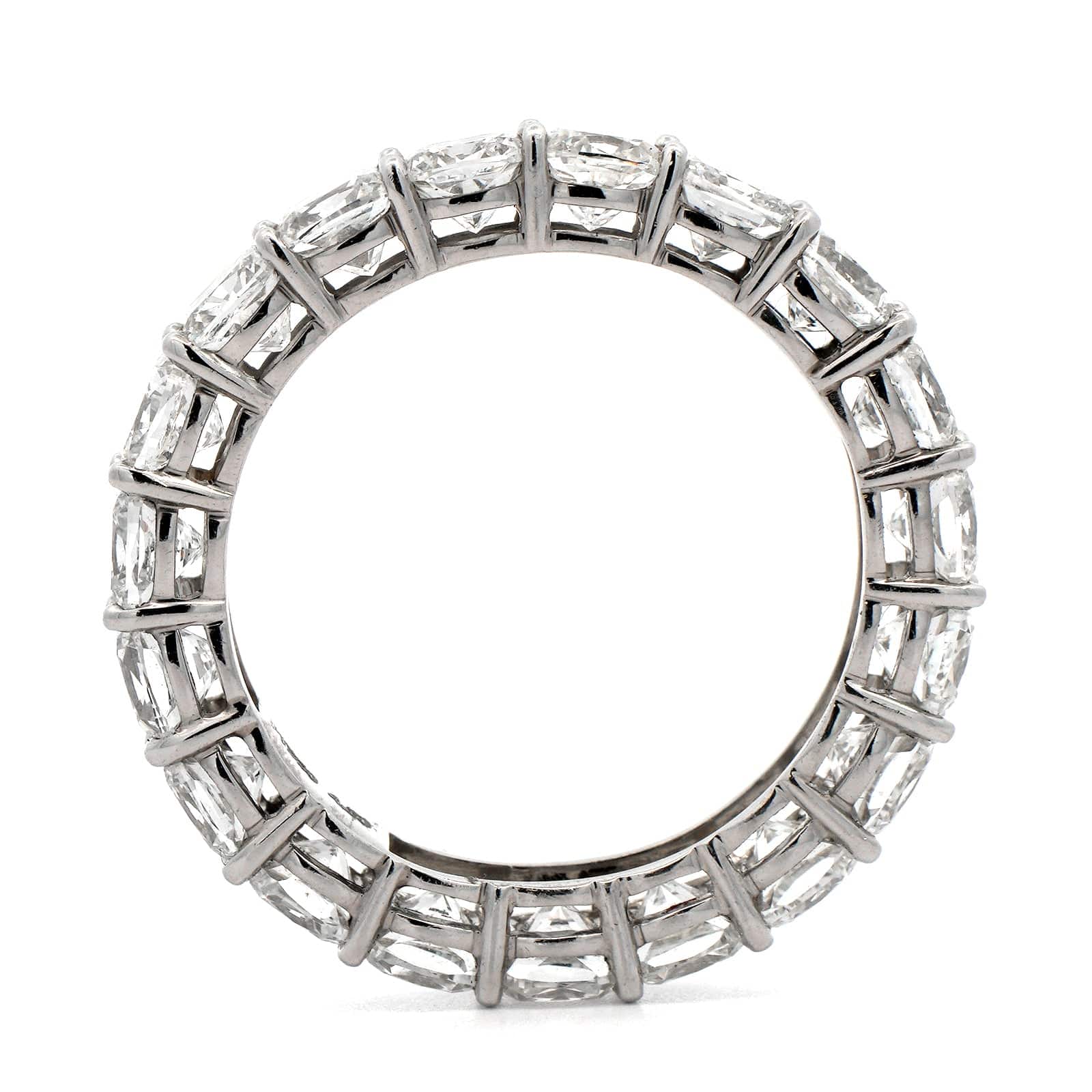 Platinum Cushion Cut Diamond Eternity Band