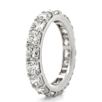 Platinum Cushion Cut Diamond Eternity Band