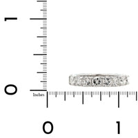 Platinum Cushion Cut Diamond Eternity Band
