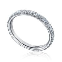 Platinum Prong Set Diamond Eternity Band