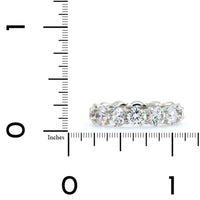 Platinum Shared Prong Eternity Diamond Band