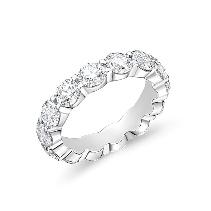 Platinum Petite Prong Diamond Eternity Band