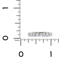 Platinum Ideal Cut Diamond Eternity Band