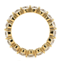 18K Yellow Gold Ideal Cut Diamond Eternity Band