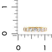 18K Yellow Gold Ideal Cut Diamond Eternity Band