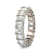 Platinum Shared Prong Diamond Eternity Band