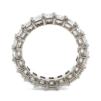 Platinum Shared Prong Diamond Eternity Band