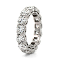 Platinum Cushion Cut Diamond Eternity Band