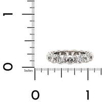 Platinum Cushion Cut Diamond Eternity Band