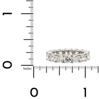 Platinum Cushion Cut Diamond Eternity Band