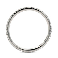Platinum Shared Prong Diamond Eternity Band