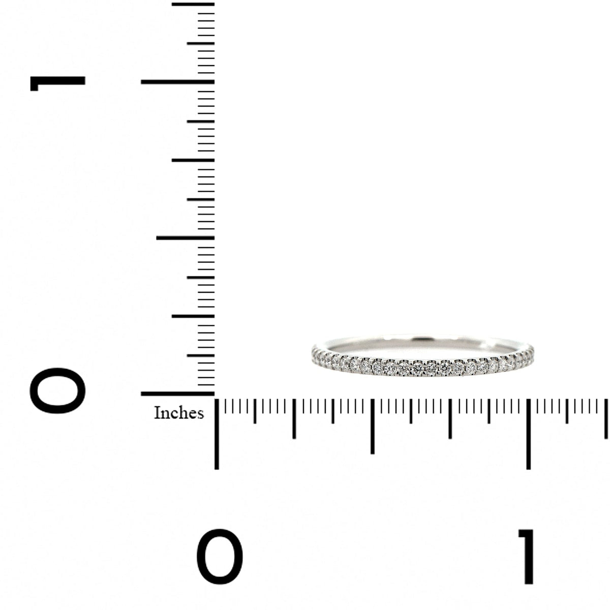 Platinum Shared Prong Diamond Eternity Band
