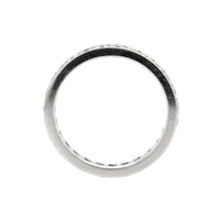 18K White Gold Diamond Bead Set Eternity Band