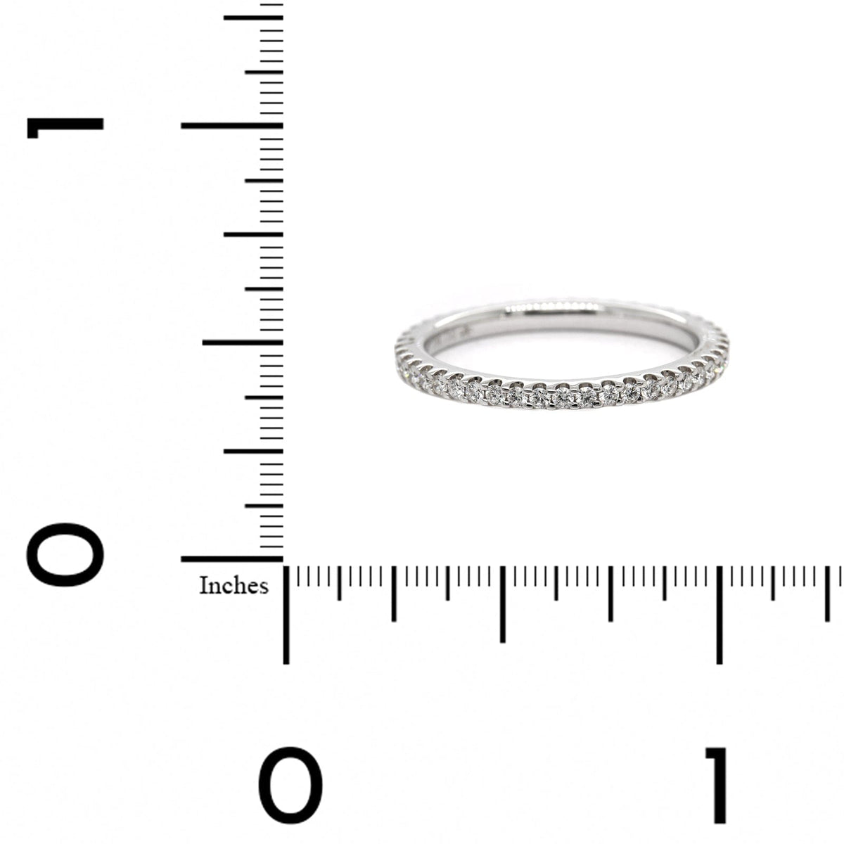18K White Gold Diamond Shared Prong Eternity Band