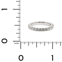 18K White Gold Diamond Shared Prong Eternity Band