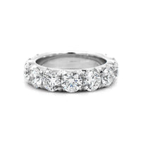 18K White Gold Round Diamond Eternity Band