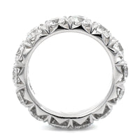 18K White Gold Round Diamond Eternity Band