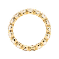 18K Yellow Gold Shared Prong Round Diamond Band