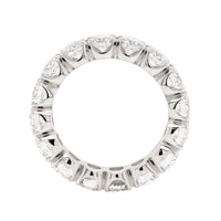 Platinum Shared Prong Round Diamond Band