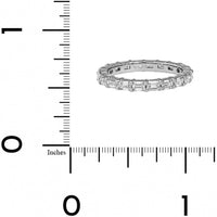 Platinum Emerald Cut Diamond Eternity Band