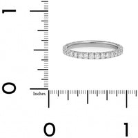 Platinum Fishtail Diamond Eternity Band