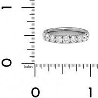 Platinum Fishtail Diamond Eternity Band