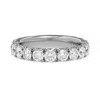 Platinum Fishtail Diamond Eternity Band