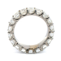 18K White Gold Emerald Cut Eternity Diamond Band