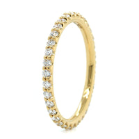 18K Yellow Gold Diamond Eternity Band
