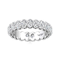 Platinum Oval Diamond Shared Prong Eternity Band