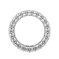 Platinum Oval Diamond Shared Prong Eternity Band