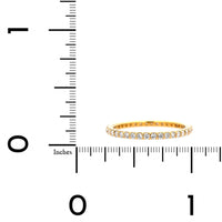 18K Yellow Gold Modern Aire Shared Prong Diamond Eternity Band