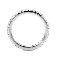 Platinum Modern Aire Shared Prong Diamond Eternity Band