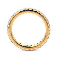 18K Yellow Gold Modern Aire Shared Prong 1CTW Diamond Eternity Band