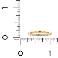 18K Yellow Gold Modern Aire Shared Prong 1CTW Diamond Eternity Band