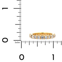 18K Yellow Gold Modern Aire Shared Prong 2CTW Diamond Eternity Band