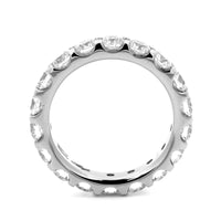 Platinum Modern Aire Shared Prong 3CTW Diamond Eternity Band