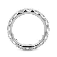 Platinum Modern Aire Shared Prong 4CTW Diamond Eternity Band