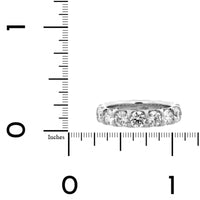 Platinum Modern Aire Shared Prong 4CTW Diamond Eternity Band