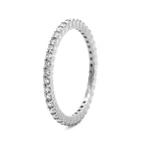 Platinum Classic Shared Prong Diamond Eternity Band