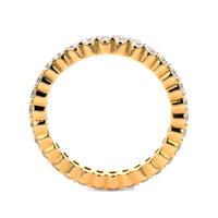 18K Yellow Gold Classic Shared Prong 1CTW Diamond Eternity Band