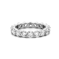 Platinum Classic Shared Prong 3CTW Diamond Eternity Band