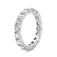 Platinum Classic Shared Prong 3CTW Diamond Eternity Band