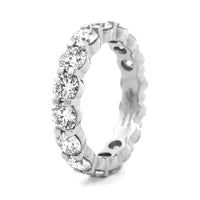 Platinum Classic Shared Prong 4CTW Diamond Eternity Band