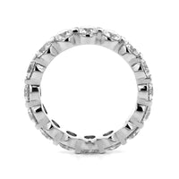 Platinum Classic Shared Prong 4CTW Diamond Eternity Band